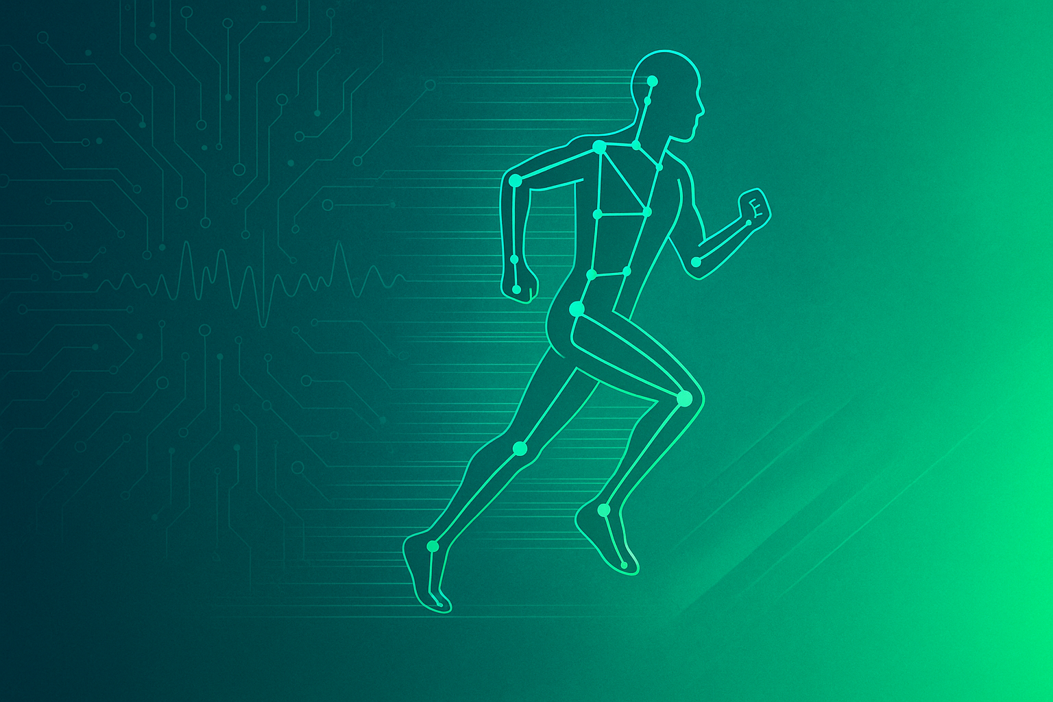 AIランニングフォーム診断のイメージ